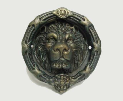 Lion head door knocker